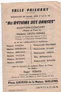CONSERVATOIRE MUNICIPAL D ORAN 1956 COURS PIANO MME LAUTA VERMEIL 1